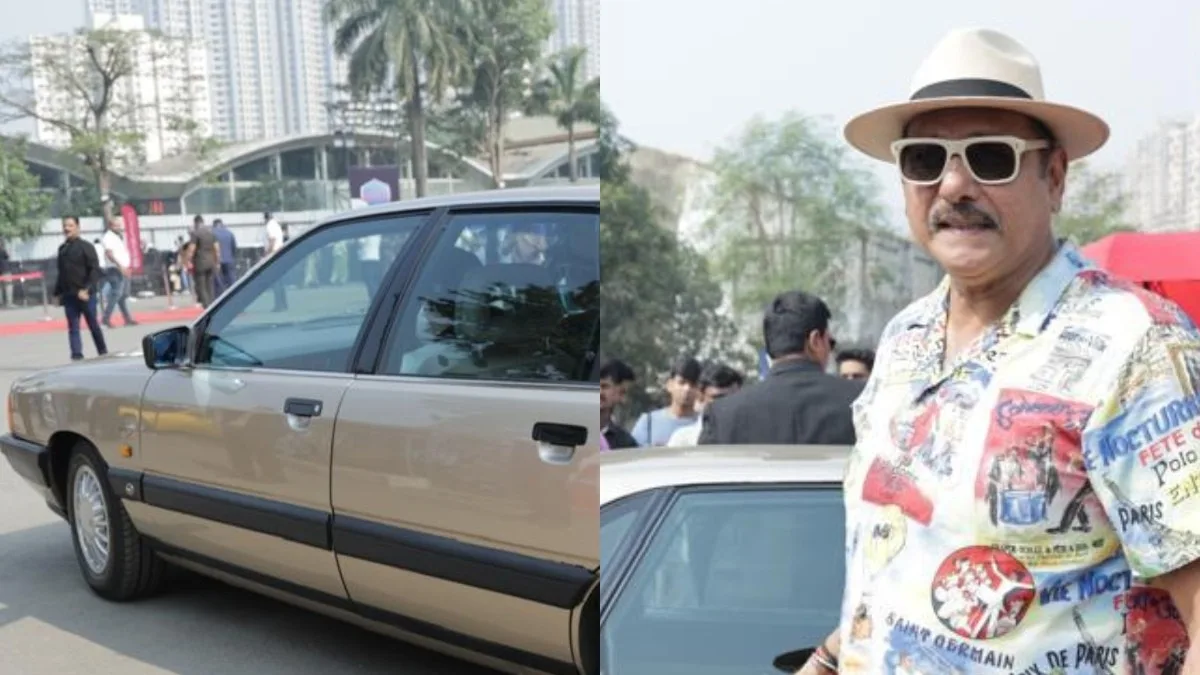 Ravi Shastri rembobine l’horloge et affiche sa célèbre Audi 100 de 1985 lors d’une compétition de supercars