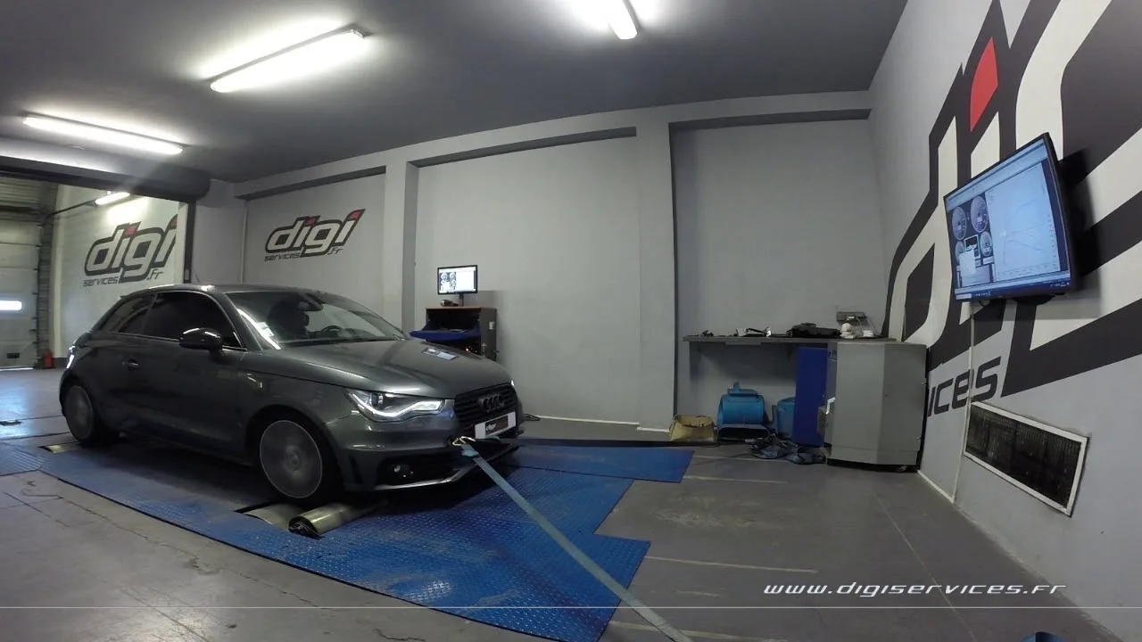 Audi A1 1.6 TDI 105cv Reprogrammation Moteur @ 134cv Digiservices Paris 77 Dyno