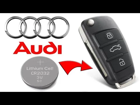 Comment remplacer la batterie à l’intérieur d’un porte-clés Audi A3 A1 A4 A6 Q7