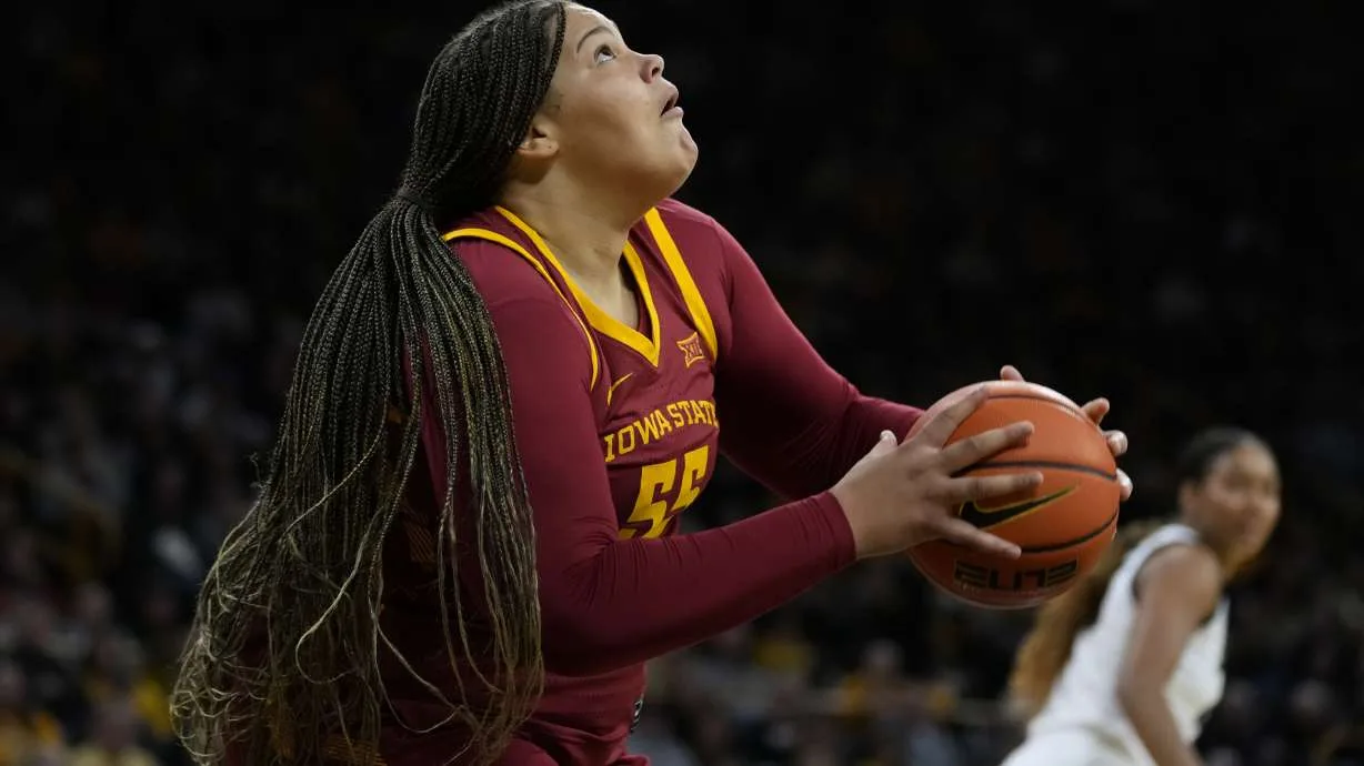 Audi Crooks de l’Iowa State est le joueur de basket-ball féminin AP de la semaine