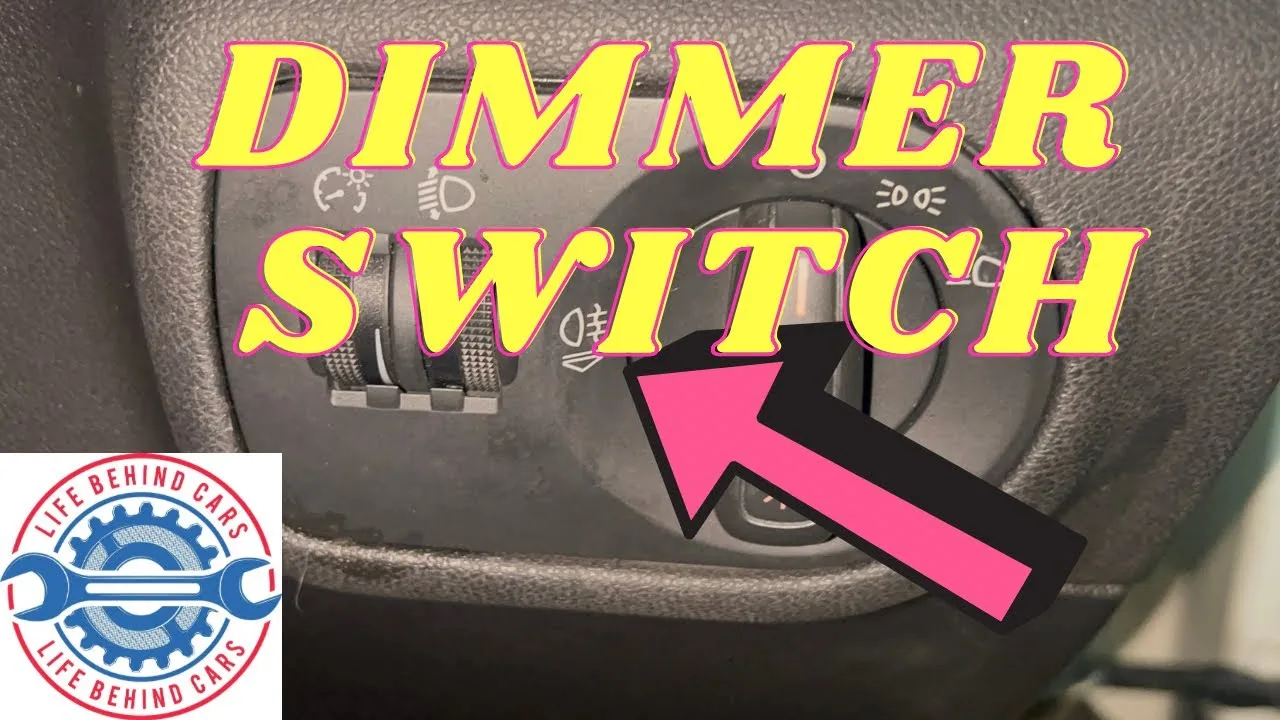 AUDI A1 2013 Diesel Dash Light Dimmer Switch Emplacement