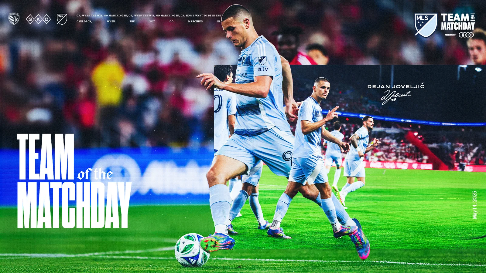Dejan Joveljic nommé dans l’équipe MLS de la journée présentée par Audi