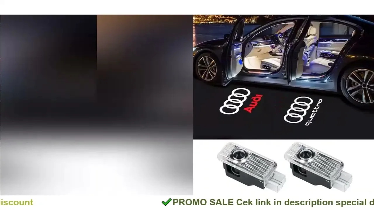 Feux de bienvenue pour porte de voiture, 2 pièces, pour Audi A1 A3 8P 8V A4 A5 A6 A7 A8 Q3 Q5 Q7 Q8 Sline TT Logo