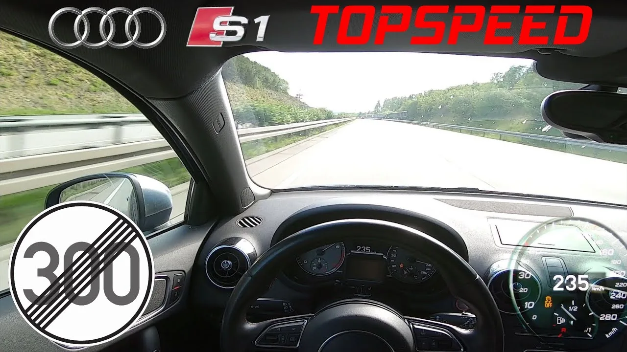 Audi S1 ​​(231hp) Aucune limite de vitesse POV VITESSE ET ACCÉLÉRATION MAXIMUM