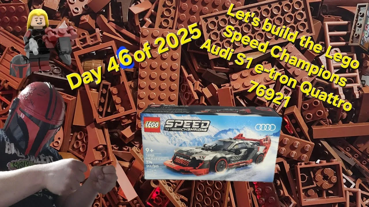 Jour 46 de 2025 Construisons les champions LEGO Speed ​​Audi S1 ​​E-Tron Quattro 76921