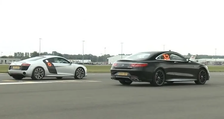 Audi R8 V10 vs Mercedes S63 AMG Coupé