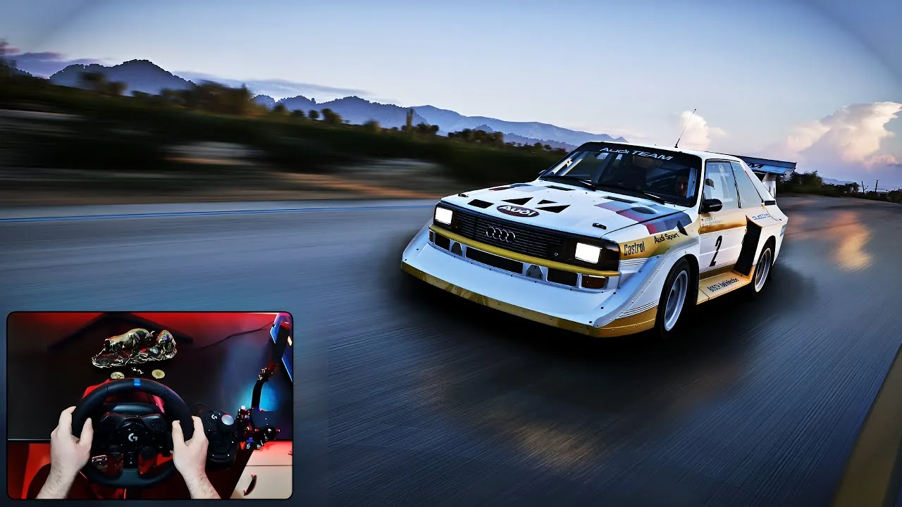 Audi Quattro S1 1986 🏁 Course en montagne hors route comme jamais auparavant ! Gameplay du Logitech G923 | FH5