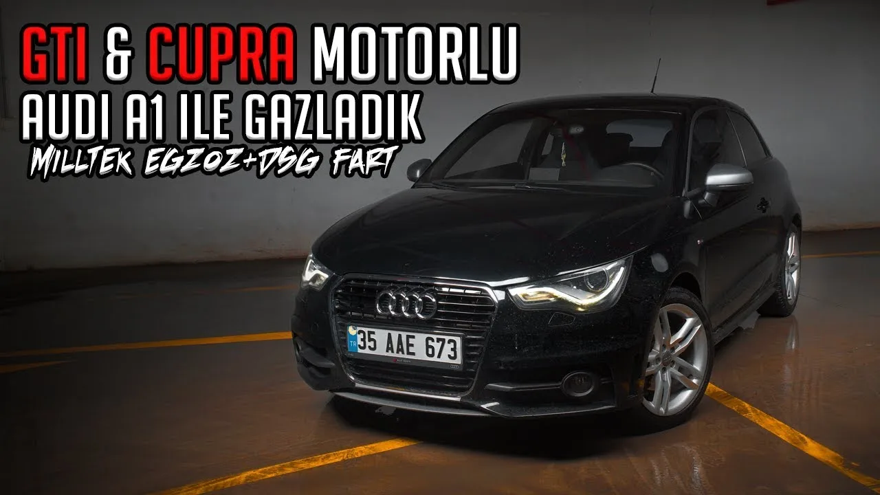 Nous avons accéléré avec le Baby S1 Audi A1 1.4 / 210 HP & 310 NM / L’échappement Miltek explose dans le tunnel