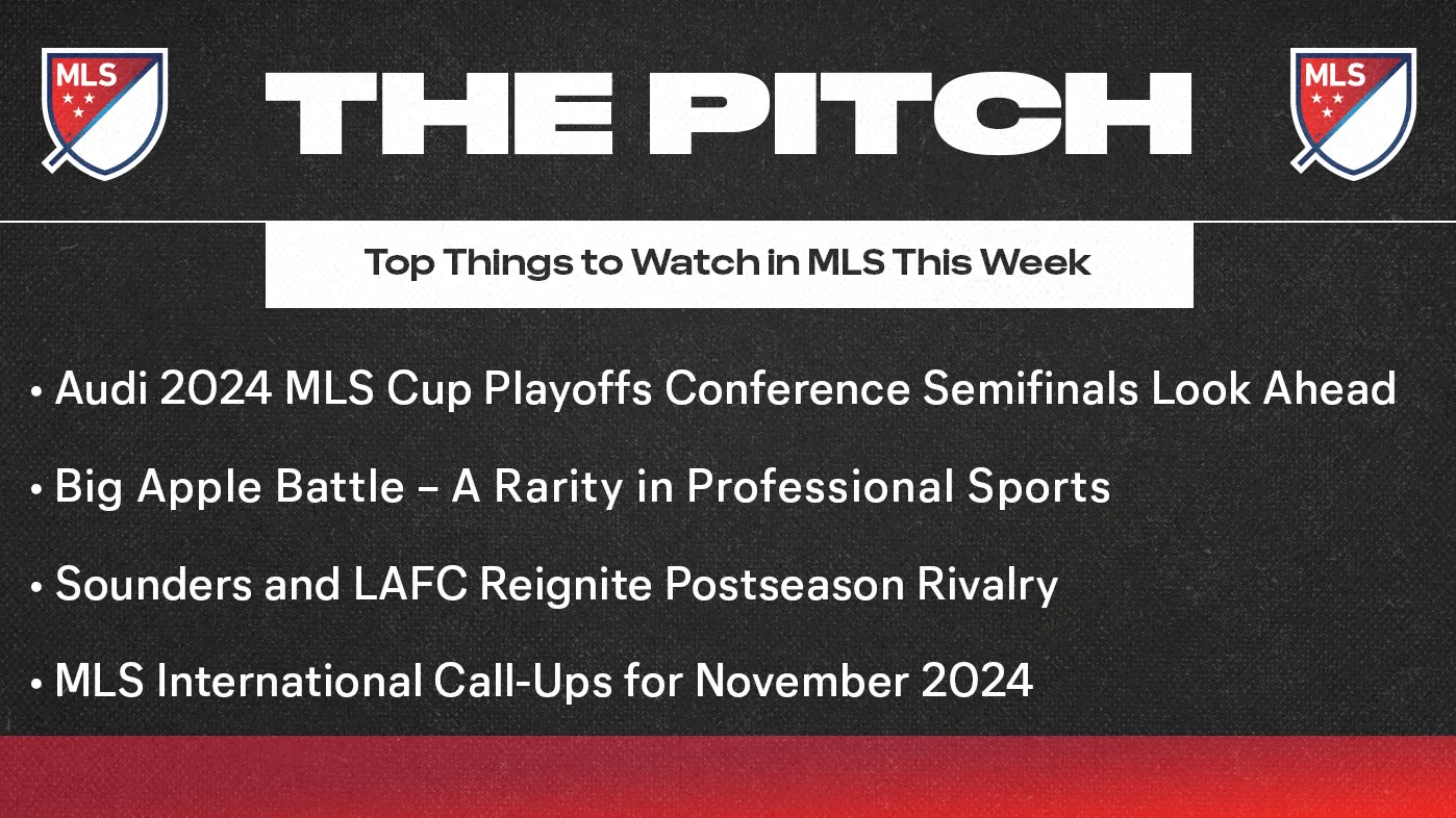 Le pitch : la scène des demi-finales de la conférence des séries éliminatoires de la Coupe MLS Audi 2024 est prête