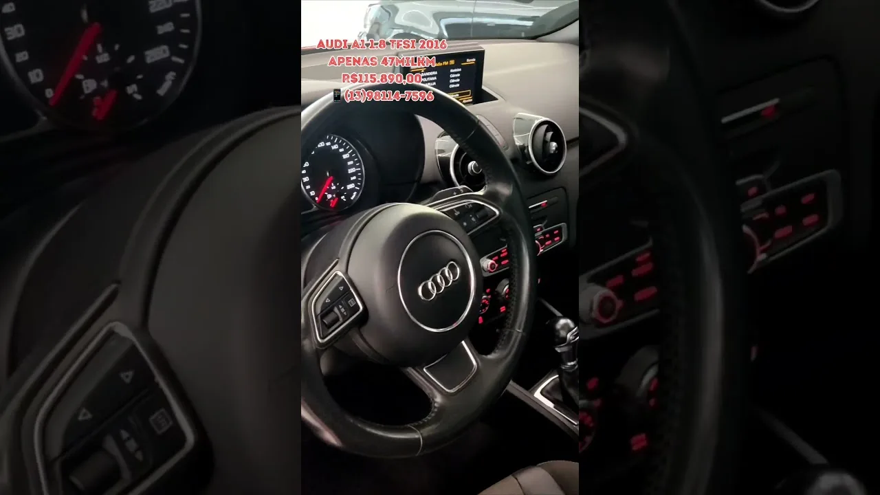 Audi A1 Sportback Ambition 1.8 TFSI 2016 unico dono 47milkm #automobile #luxury #luxo #audi #a1