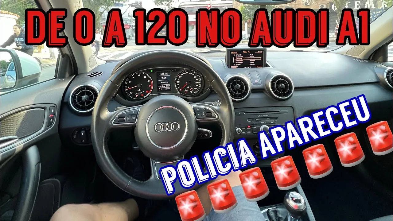 ACCÉLÉRATION DE 0 À 120 DANS L’AUDI A1 | Comparaison de la différence entre le mode S et le mode manuel