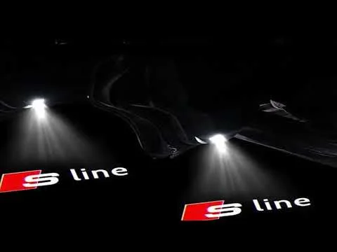 2pcs LED Car porte de voiture lumineux de bienvenue pour Audi A1 A3 8P 8V A4 A5 A6 A7 A8 Q3 Q5 Q7 Q8 SLINE TT LOGO PROJE