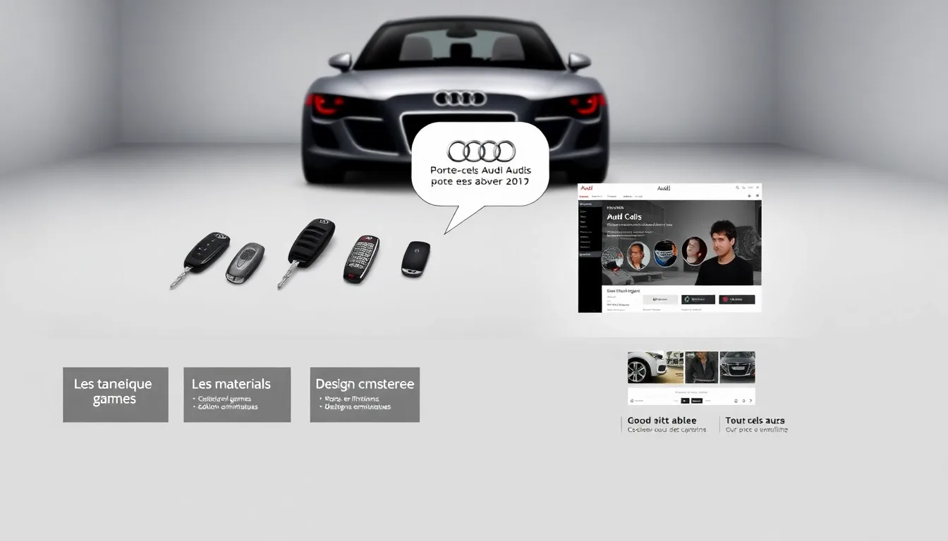 Découvrez les Meilleurs Porte Clés Audi : Style et Élégance à portée de main