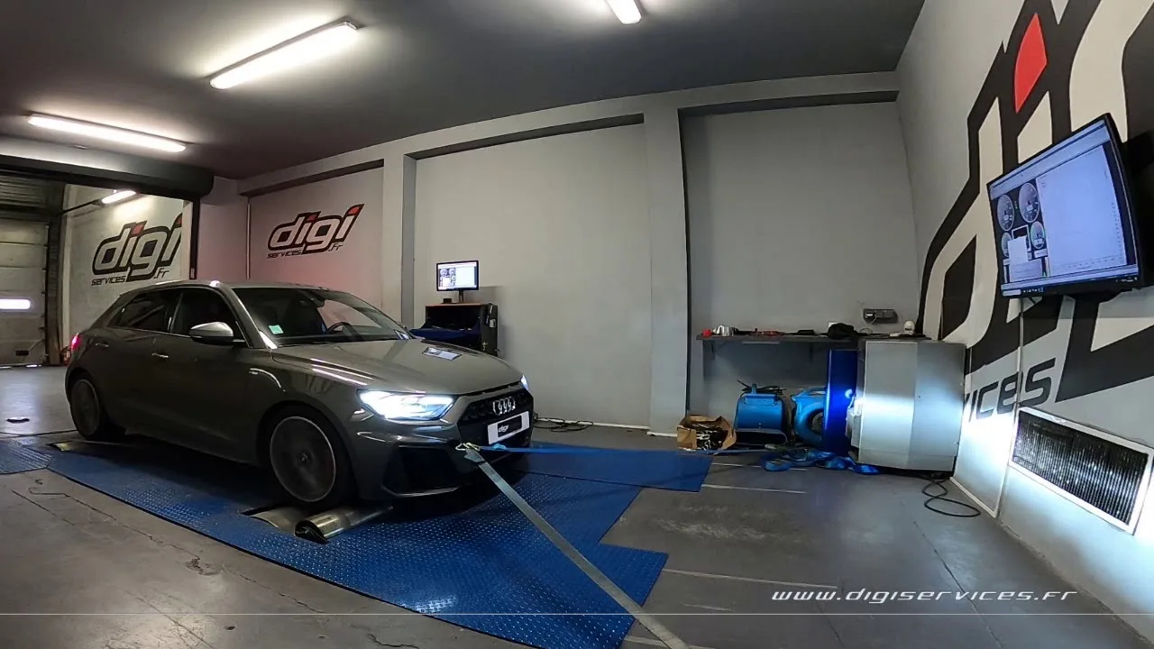 Audi A1 40 TFSI 200cv DSG Reprogrammation Moteur @ 244cv Digiservices Paris 77 Dyno