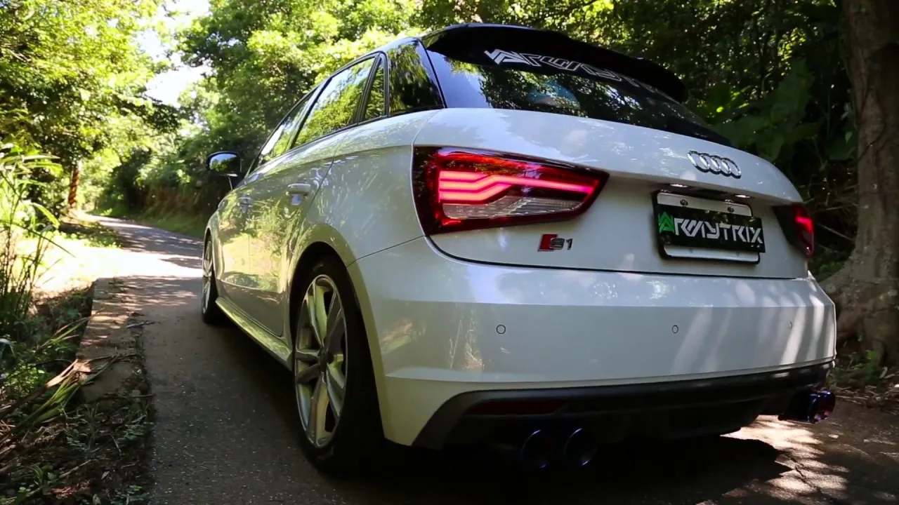 Audi S1 ​​(8X) Quattro Sportback avec échappement Armytrix Valvetronic – SON PUR