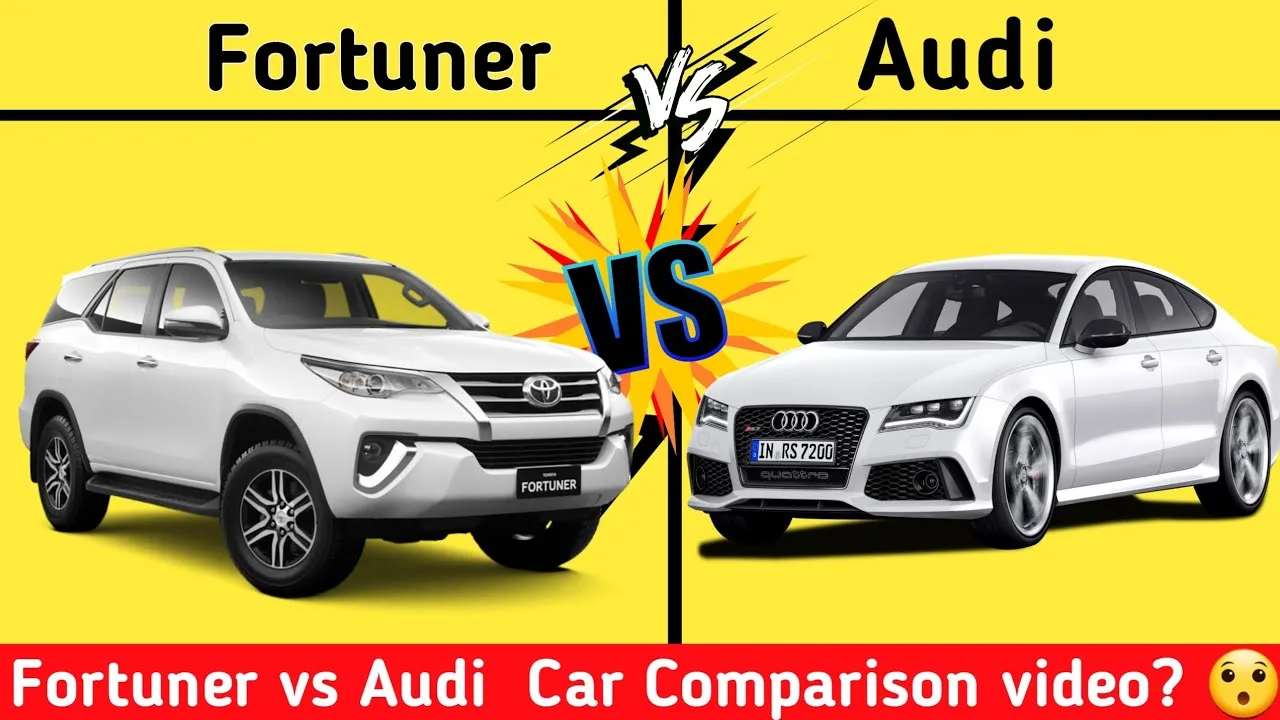 Vidéo de comparaison des voitures Fortuner et Audi ? 😯 | #shorts #faits