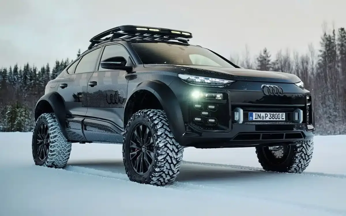 Tout-terrain électrique futuriste et puissant