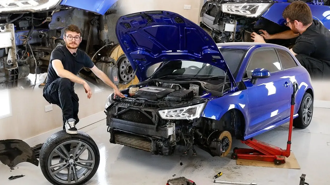 COMMENCONS ! Reconstruire une Audi S1 ​​accidentée !