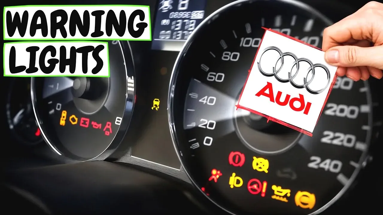 Les feux d’avertissement Audi ont expliqué: A3, A4, Q5, A1 clignotant, pression d’huile, EPC, significations ABS Comment le réparer?