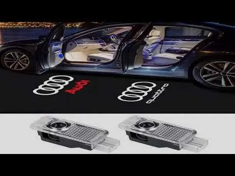 2PCS Car porteur de voiture lumières de bienvenue pour Audi A1 A3 8P 8V A4 A5 A6 A7 A8 Q3 Q5 Q7 Q8 SLINE TT LOGO