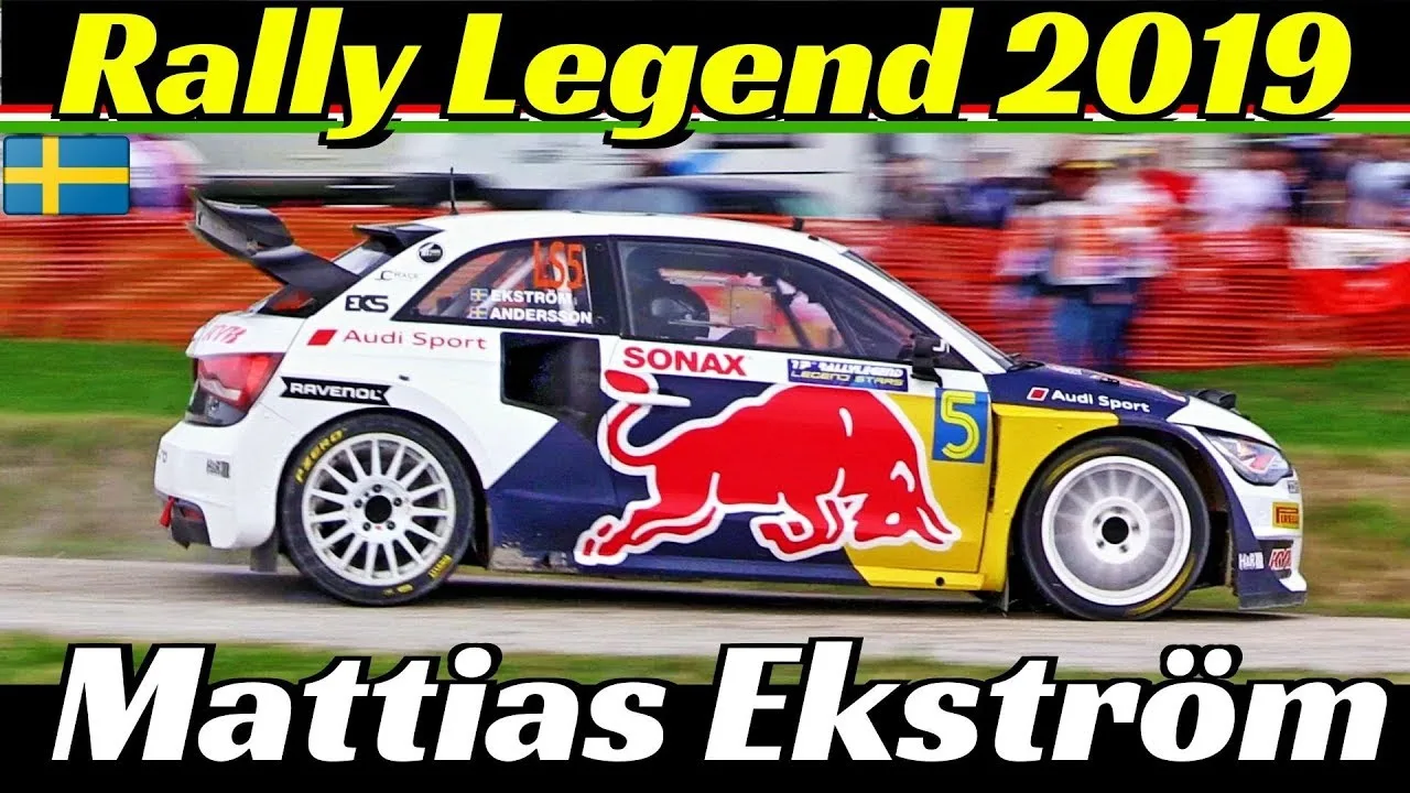 Champion de rallycross Mattias Ekström + Andrea Dovizioso, Ducati MotoGP – Audi S1, Rally Legend 2019