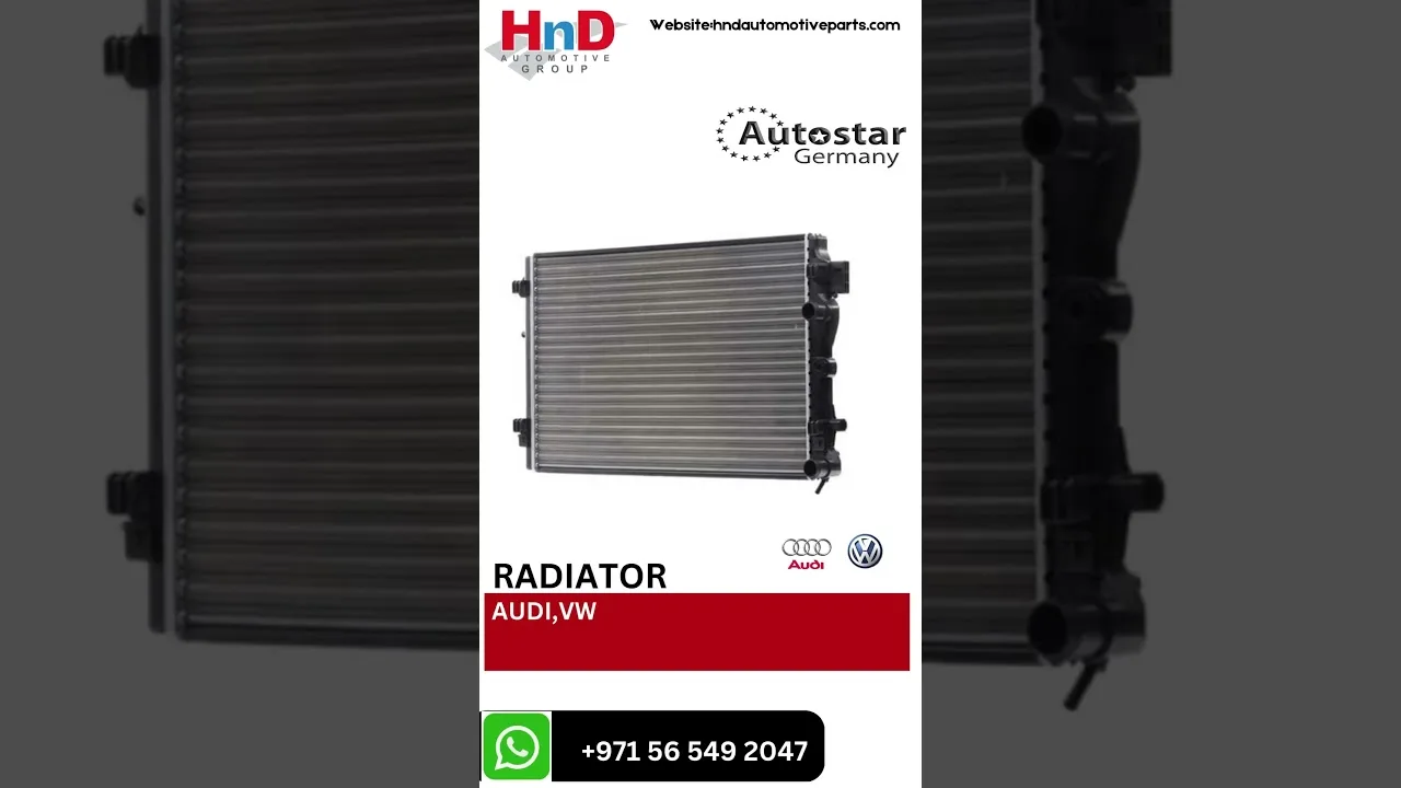 Meilleur radiateur pour Audi Seat Bocca 09-147 VW Polo 13-15 Audi A1 11 6R0121253R #AUDI #VW