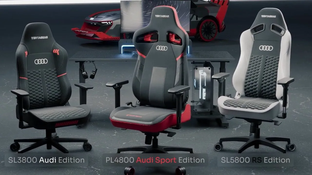 Vertagear et Audi s’associent pour une ligne de chaise de jeu de luxe