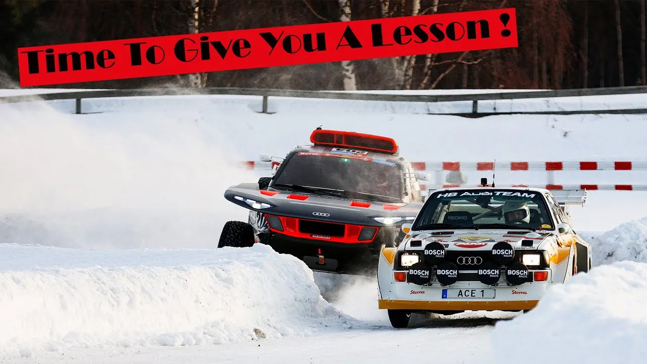 Audi S1 ​​Quattro VS etron Dakar | Course des champions