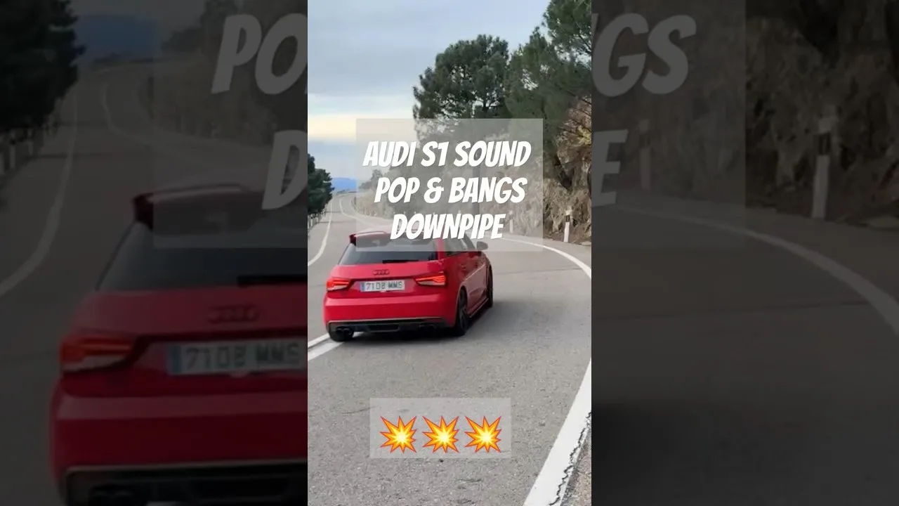 Audi S1 SOUND POP&BANGS DOWNPIPE 320HP