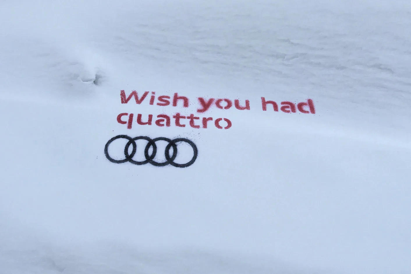 Audi laisse sa trace lors de la dernière tempête
