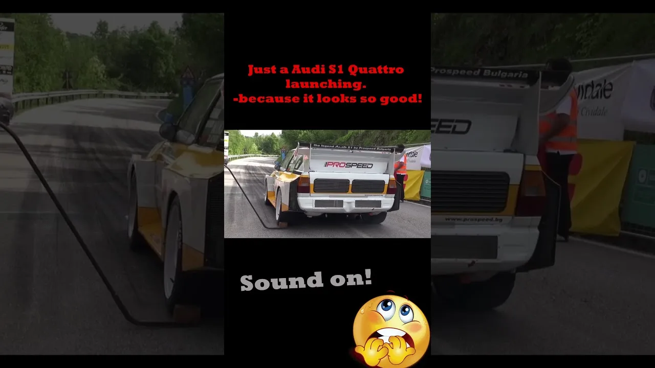 Lancement d’Audi S1. Nommez un meilleur son !? Rallye Audi Quattro