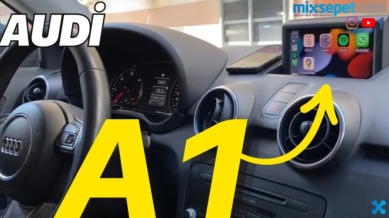 AUDI A1 (2013-2018) APPLICATION CARPLAY SUR L’ÉCRAN D’USINE ! #audi