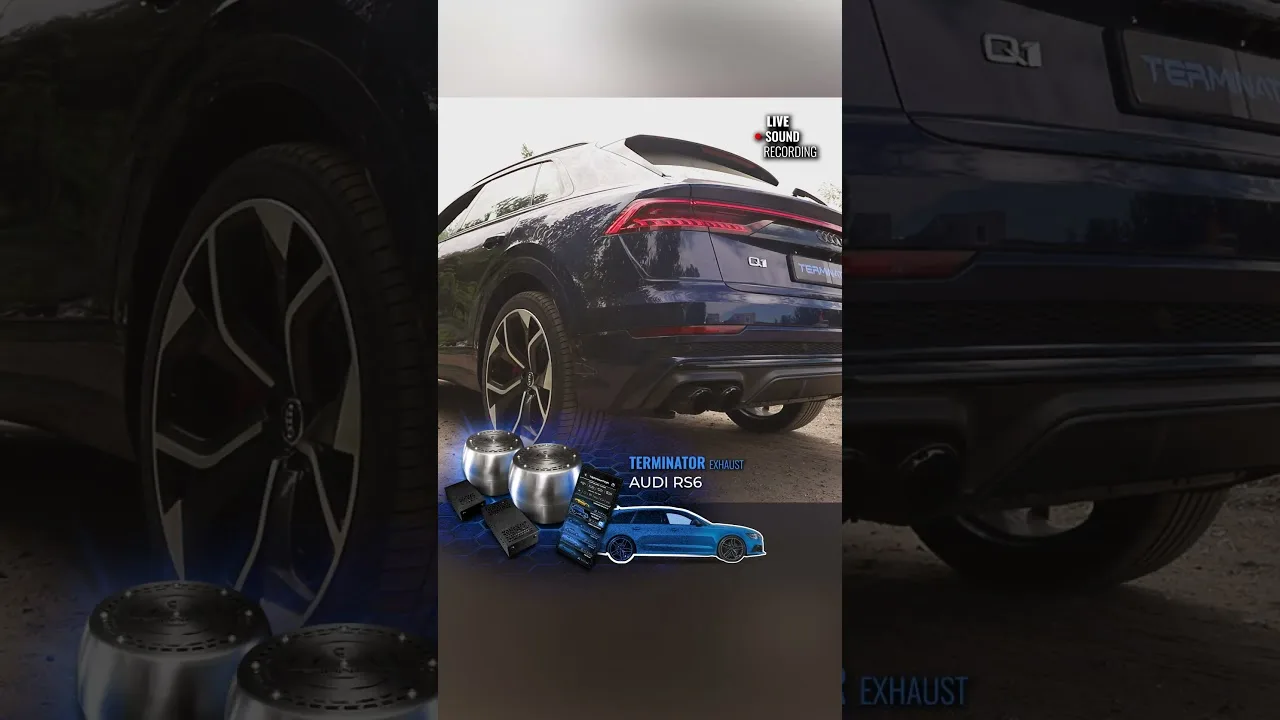 Système d’échappement électronique actif #TerminatorExhaust pour AUDI Q1, RS6 sound