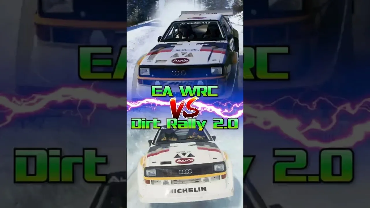 Audi Quattro S1 | EA WRC 24 vs Dirt Rally 2.0 Groupe B | Sons + comparaison graphique #wrc #rally