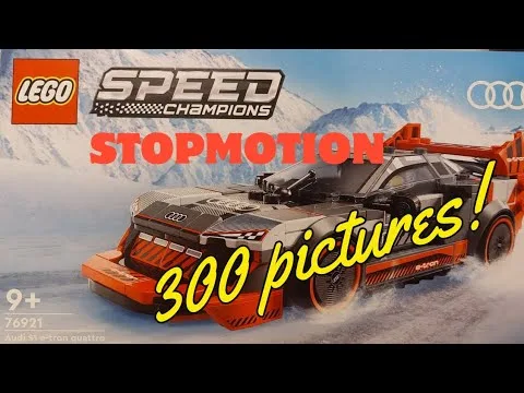 Lego Audi S1 ​​E-tron Quattro speedbuild stopmotion speedchampions 300 photos en moins de 1,5 minutes