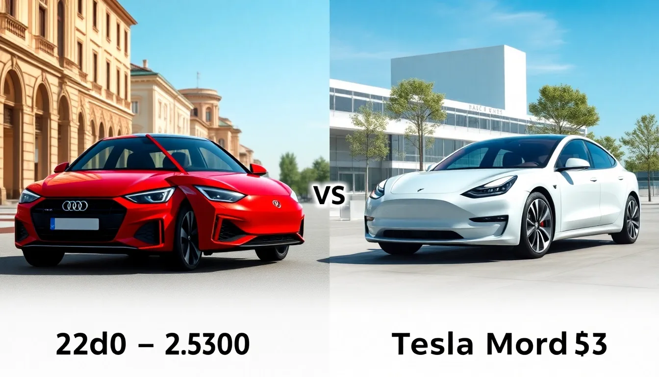 Comparatif Audi A1 Tesla Model 3 : Prix, Performances et Caractéristiques