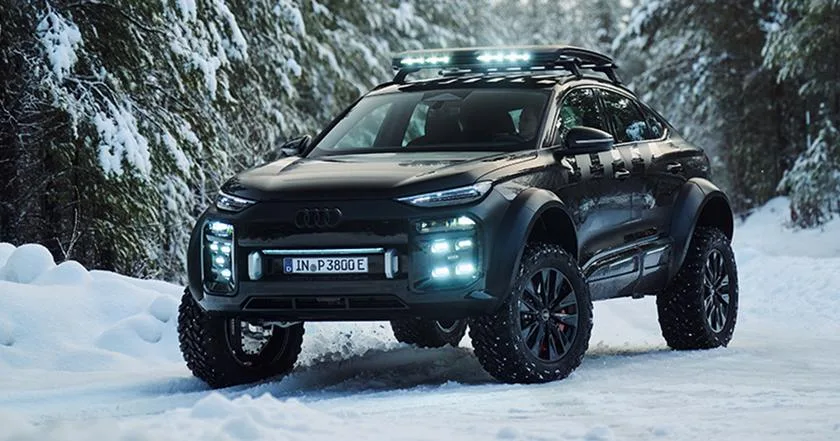 Audi dévoile le concept de SUV électrique E-tron Sportback avec des essieux portail