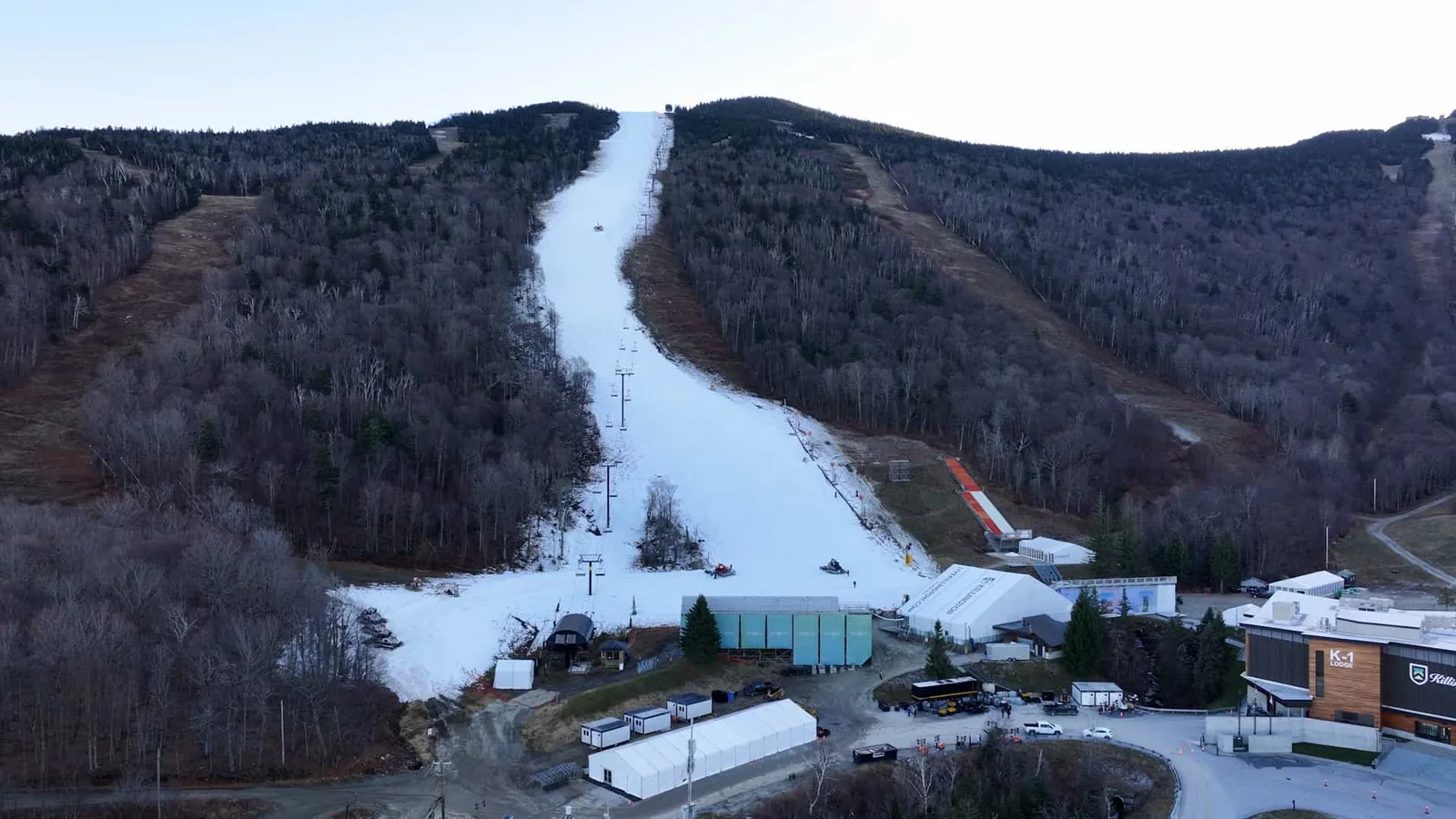 Killington Resort, VT, reçoit un contrôle positif de la neige pour les courses de la Coupe du monde de ski Audi FIS du 30 novembre au 1er décembre