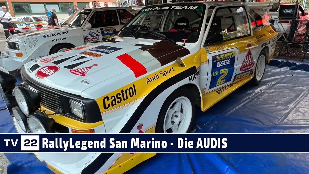 RallyLegend 2023 | La légendaire Audi S1, la Pikes Peak Audi et l’Audi Quattro A2 à Saint-Marin