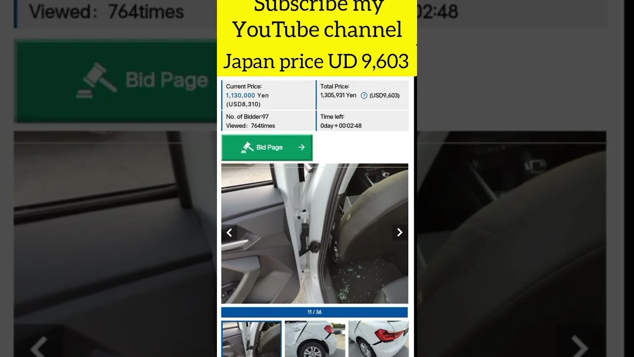 Audi A1 Sportback 2021 Japan Auction