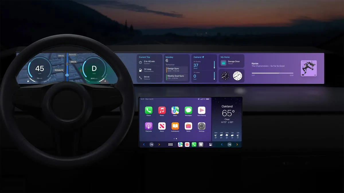 Audi pourrait être le premier à adopter le tout nouveau Apple CarPlay, avec des images divulguées trouvées