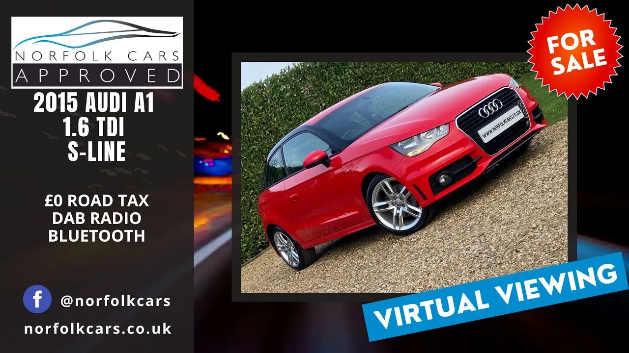 2015 Audi A1 1 6 TDi S Line Rouge Misano