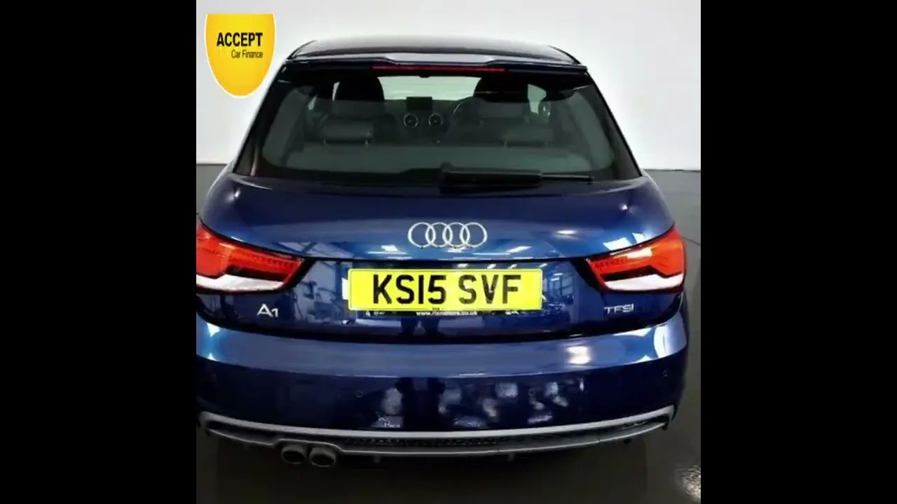 2015 Scuba Blue Audi A1 1.4 TFSI 125 S-Line 3dr @ Accept Car Finance – 400 voitures à livrer
