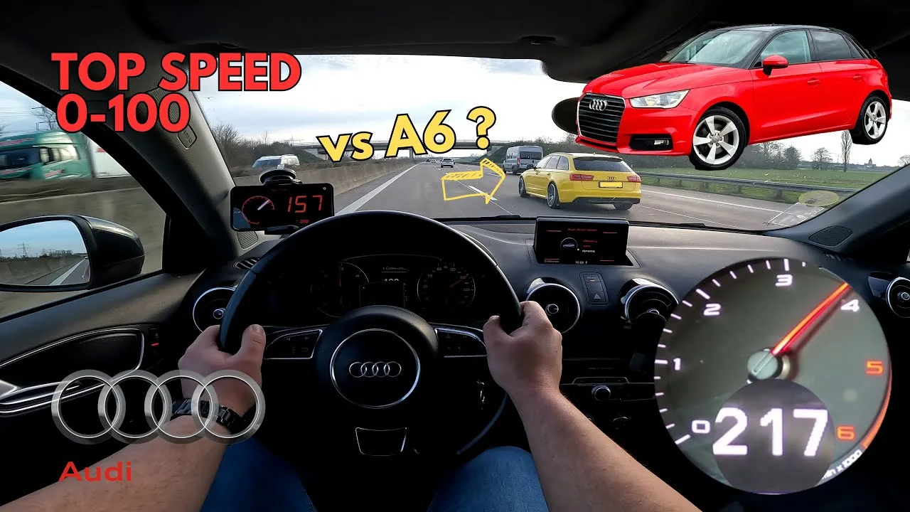 AUDI A1 1.6 TDI 116 AUTOBAHN POV – Vaxe de pointe et 0-100
