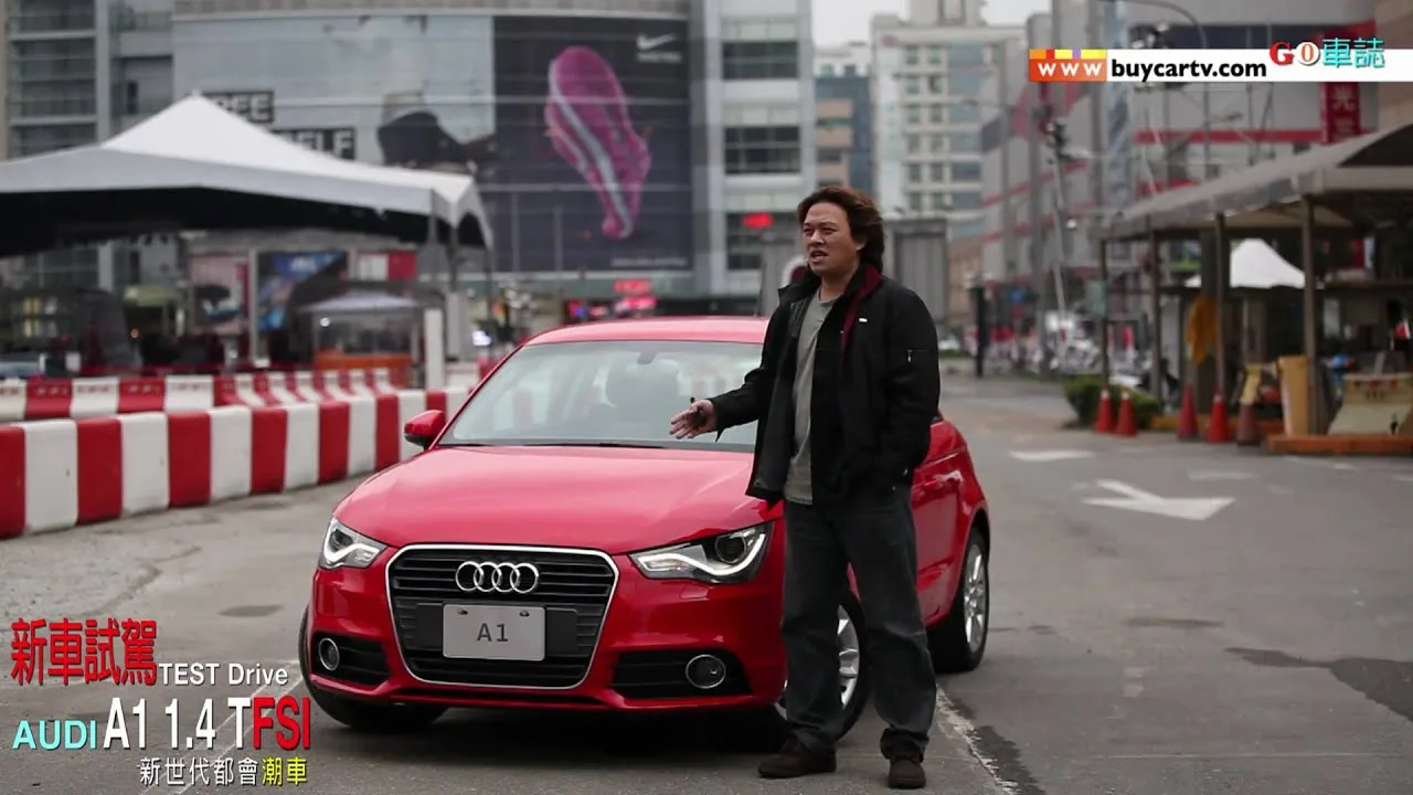 Test Drive of New Generation Trendy Car Audi A1