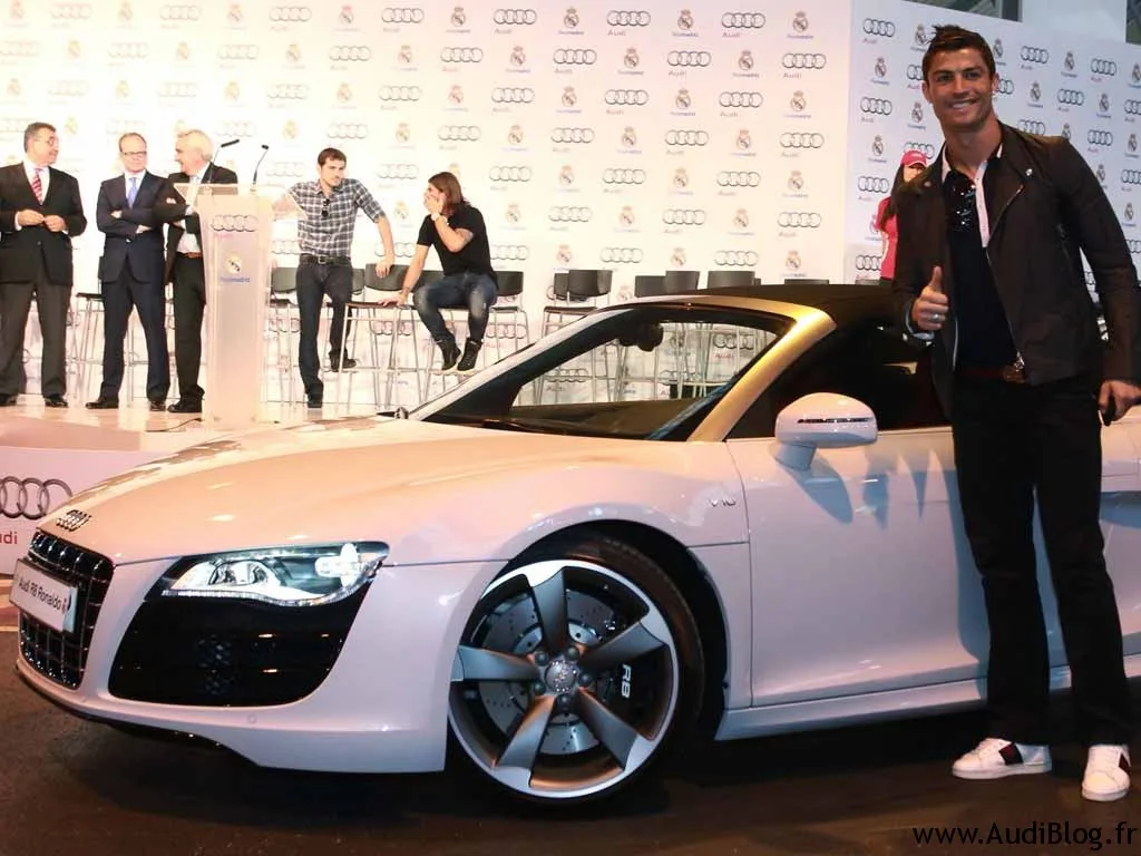 Cristiano Ronaldo et son Audi R8