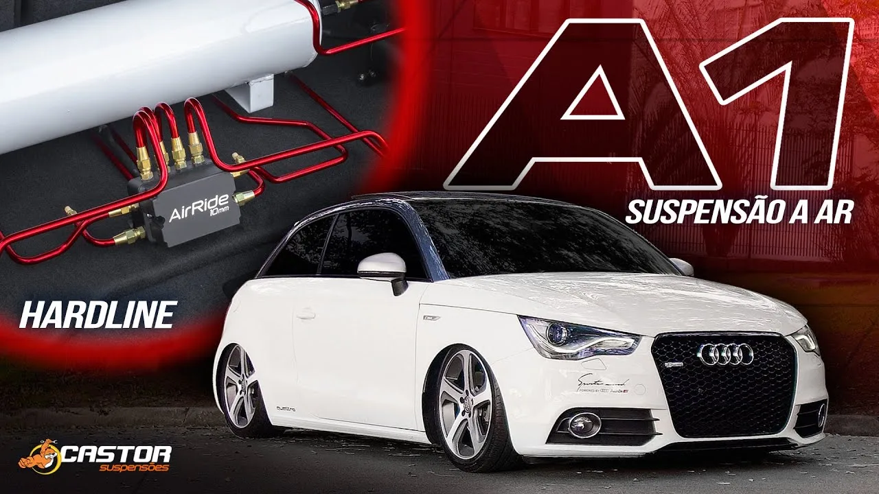 AUDI A1 + SUSPENSION PNEUMATIQUE + HARDLINE EXCLUSIVE @castorsuspension