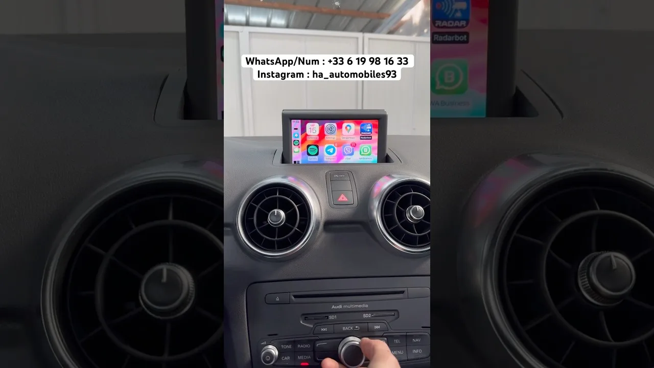 Installation KIT CarPlay & Androidauto sans fil Audi A1 2013