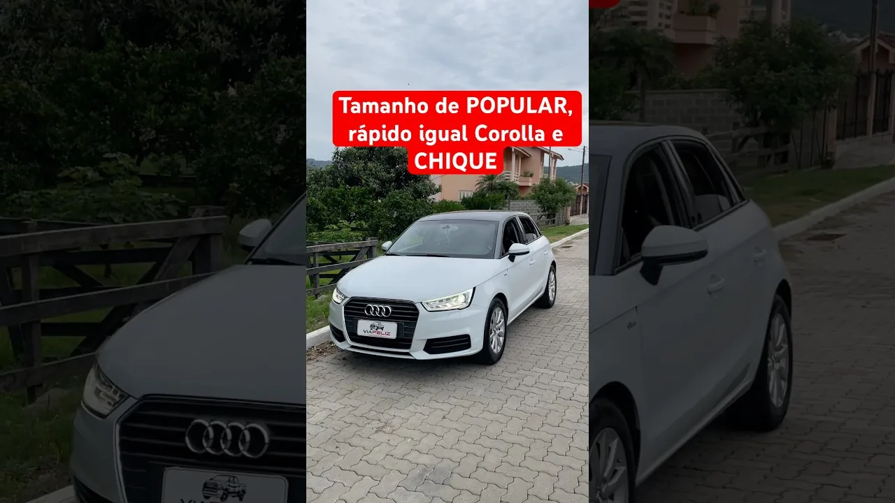 Esse Audi é Mini Cooper da Audi A1 1.4 turbo anda igual foguete