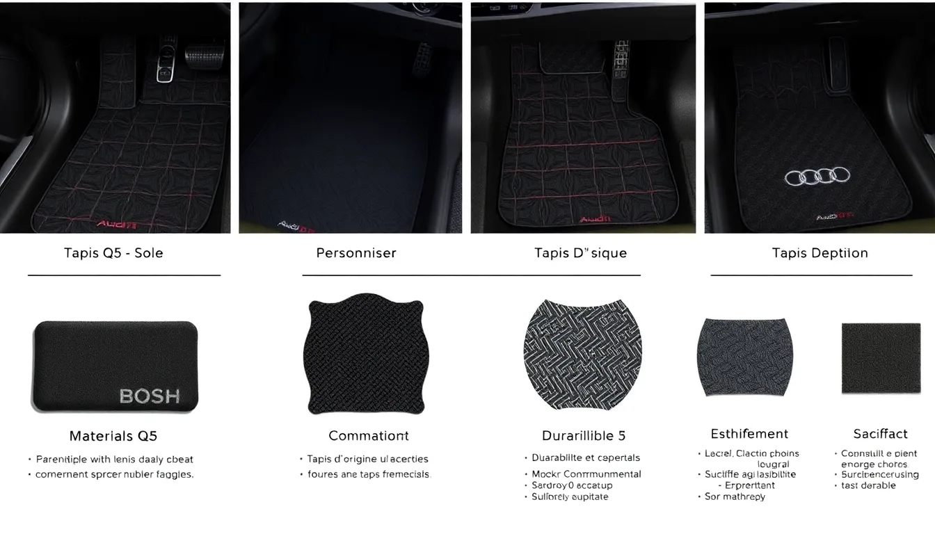 Découvrez les meilleurs tapis Audi Q5 : Confort et protection sur mesure